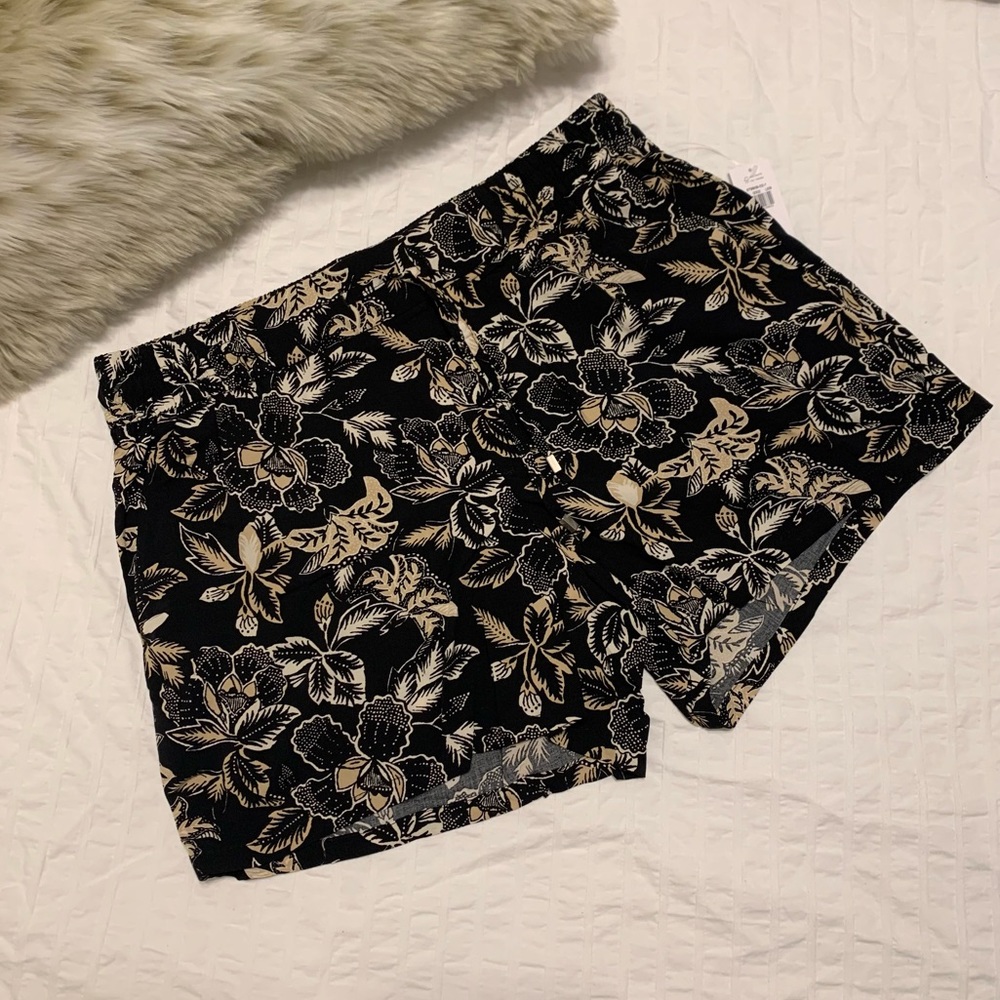 Floral Print Soft Rayon Shorts